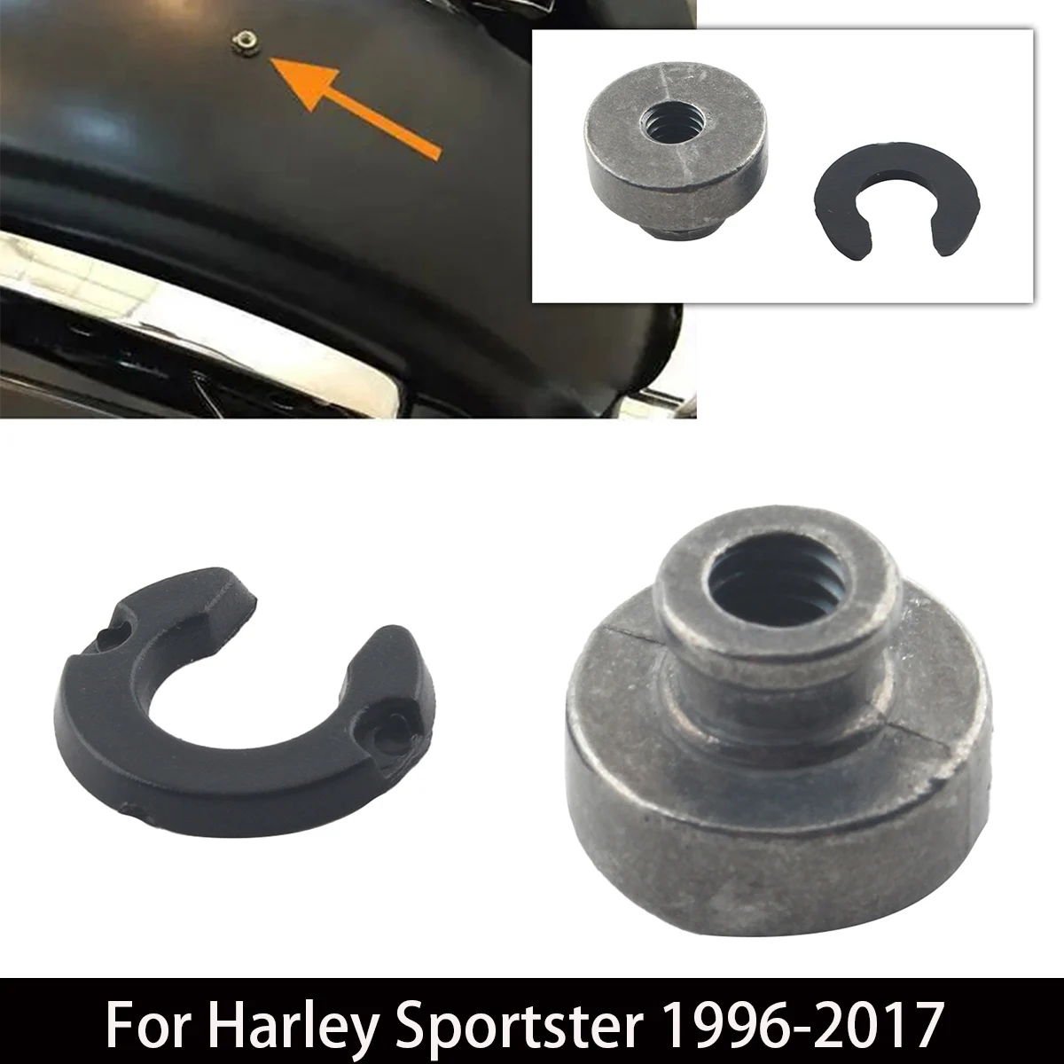 

Motorcycle Accessories Rear Fender Seat Nut Kit For Harley Sportster 1996-2017 Street Glide Road Glide Ultra Glide