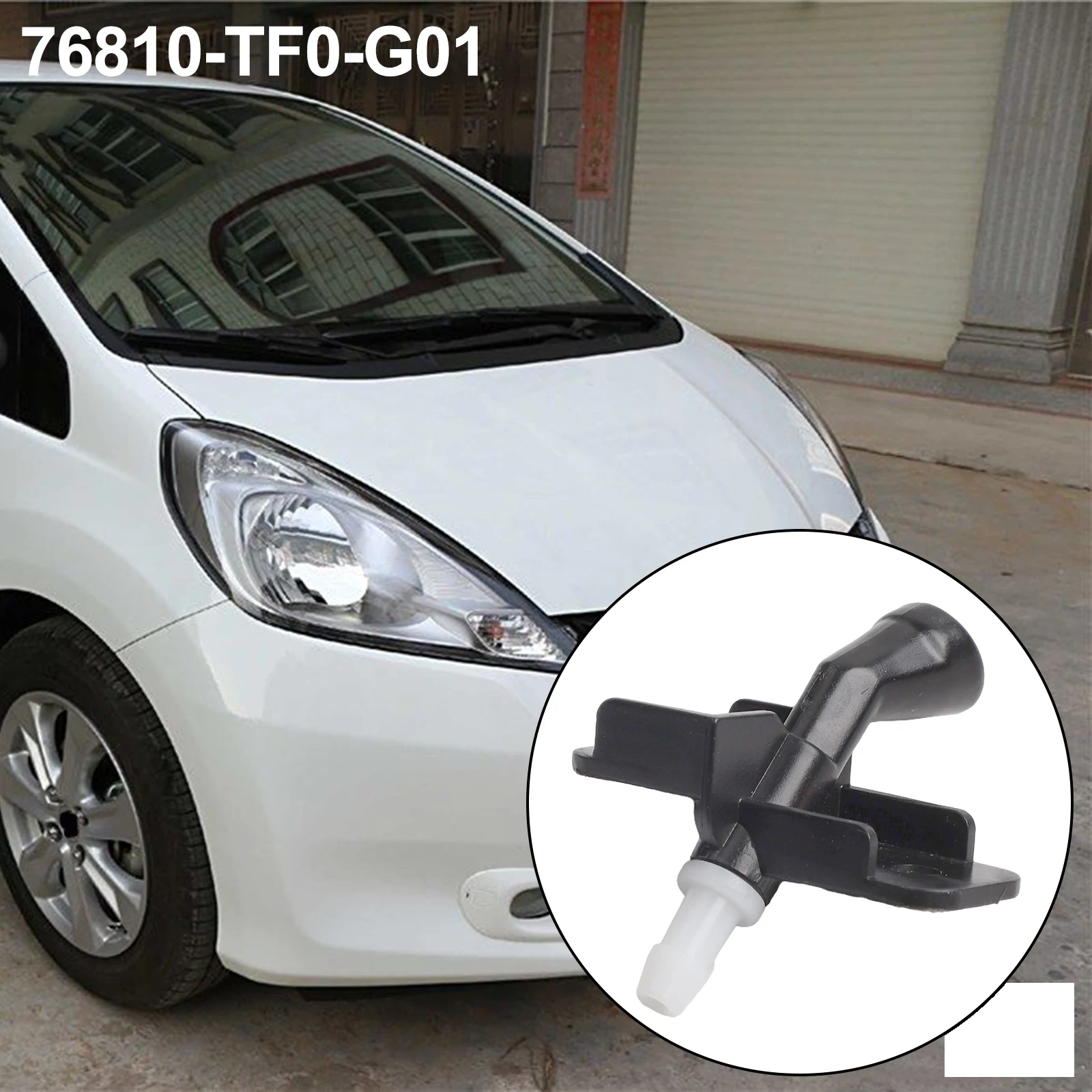 1 Pcs Car Front Windscreen Washer Jet For Honda For Jazz 2009-2015 76810-TF0-G01 Wear Parts Accessories