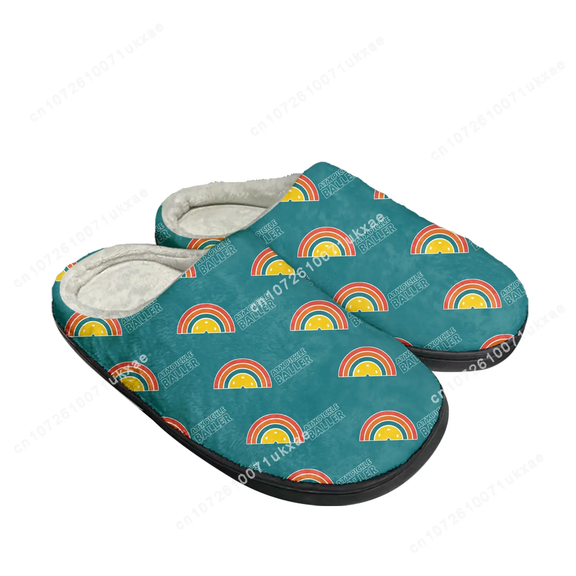 ATX PICKLEBALLERS sandal pickleball, sandal katun rumah pria wanita kamar tidur kasual, sepatu hangat termal dalam ruangan