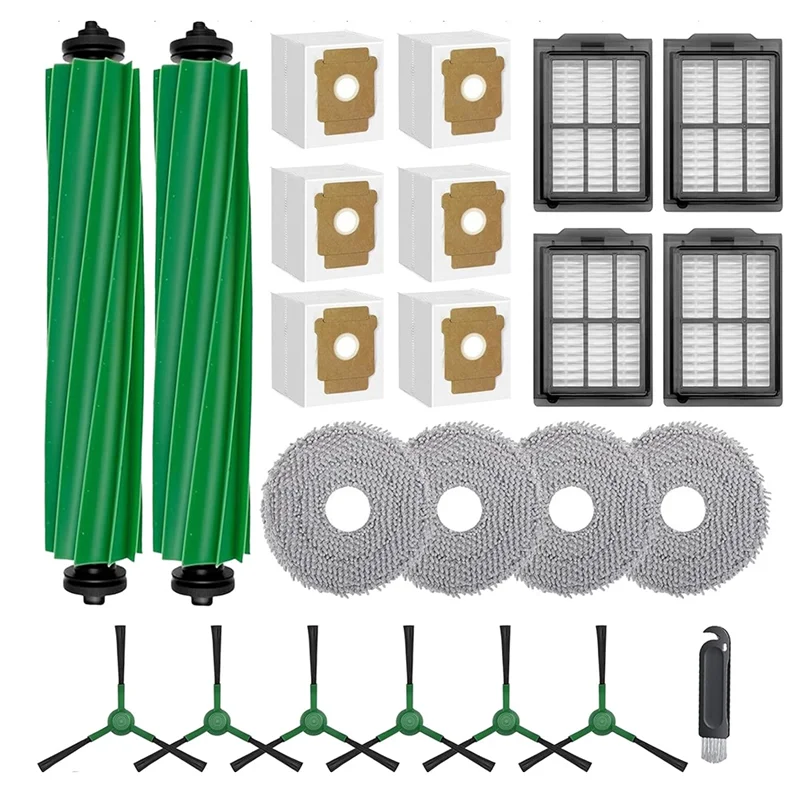 

B59B-Для Irobot Roomba Plus 505/405 Аксессуары для комбинированной подметальной машины - Основная боковая щетка, фильтр для швабры, мешки для пыли (23 шт.)