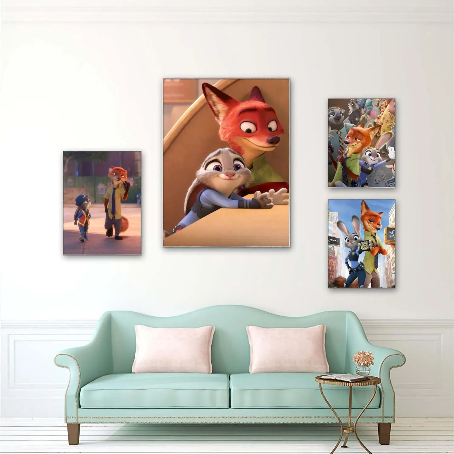 

AB Diamond Painting Kit Zootopia Picture Diy Diamond Embroidery Children's Handmade Judy Nick Mosaic Home Wall Decor Kid Gifts