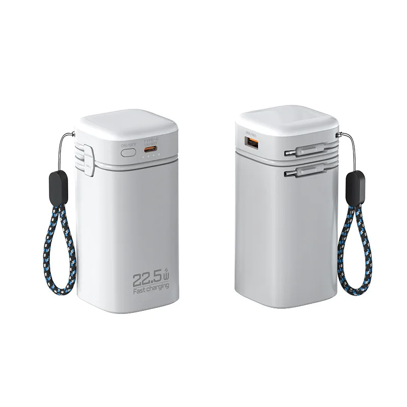 باور بانك 20000 مللي أمبير في الساعة PD20W ثنائي الاتجاه شحن سريع باور بانك مع ضوء لهاتف آيفون 17 سامسونج شاومي شاحن محمول مع كابل