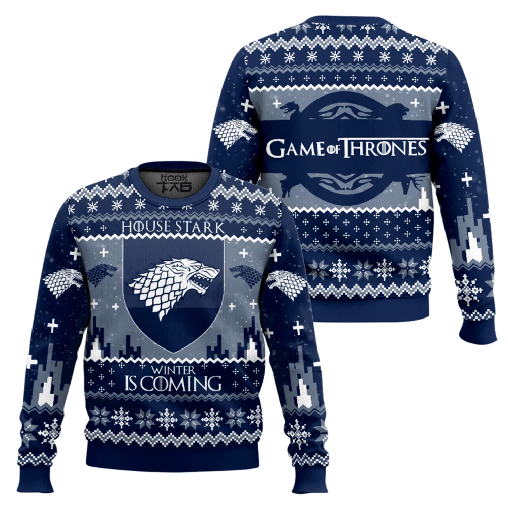Christmas Is Coming Game Of Thrones Ugly Christmas Sweater Funny Holiday Party Pullover Plus Size Sweater for Xmas Gift 2026
