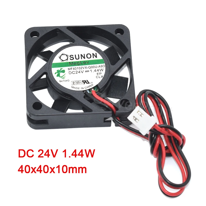 Brand New for MF40102VX-Q00U-A9D DC 24V 1.44W 40x40x10mm 2-wire Server Cooler Fan