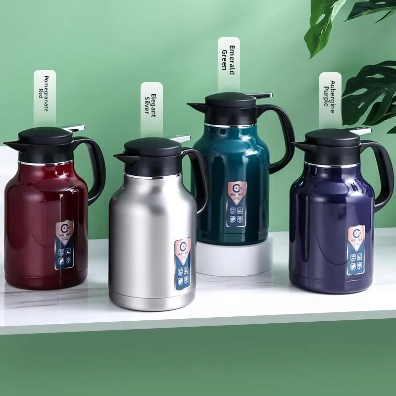 

New 304 Stainless Steel Large Capacity Thermal Bottle Home Use Warmth Preservation Pot Modern Simple Style Dining Utensils