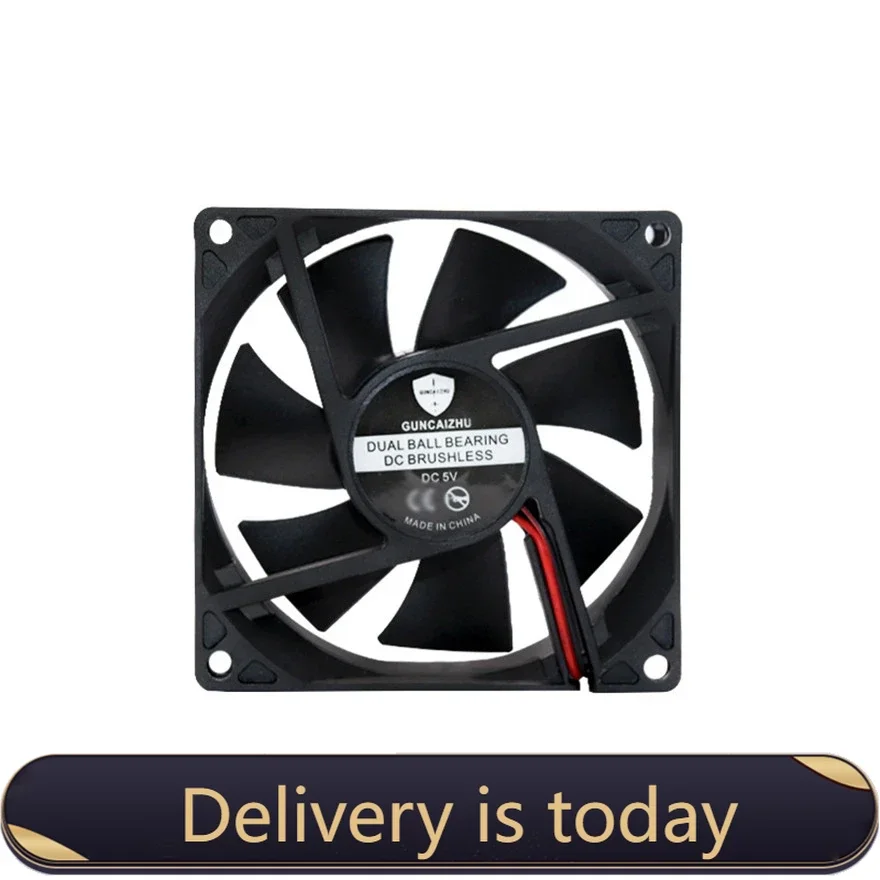 

Dual Ball Bearing DC5V 12V24V 80MM CPU Fan 8025 80*80*25MM 8*8*2.5CM Cooling Fan Inverter Fan 2PIN