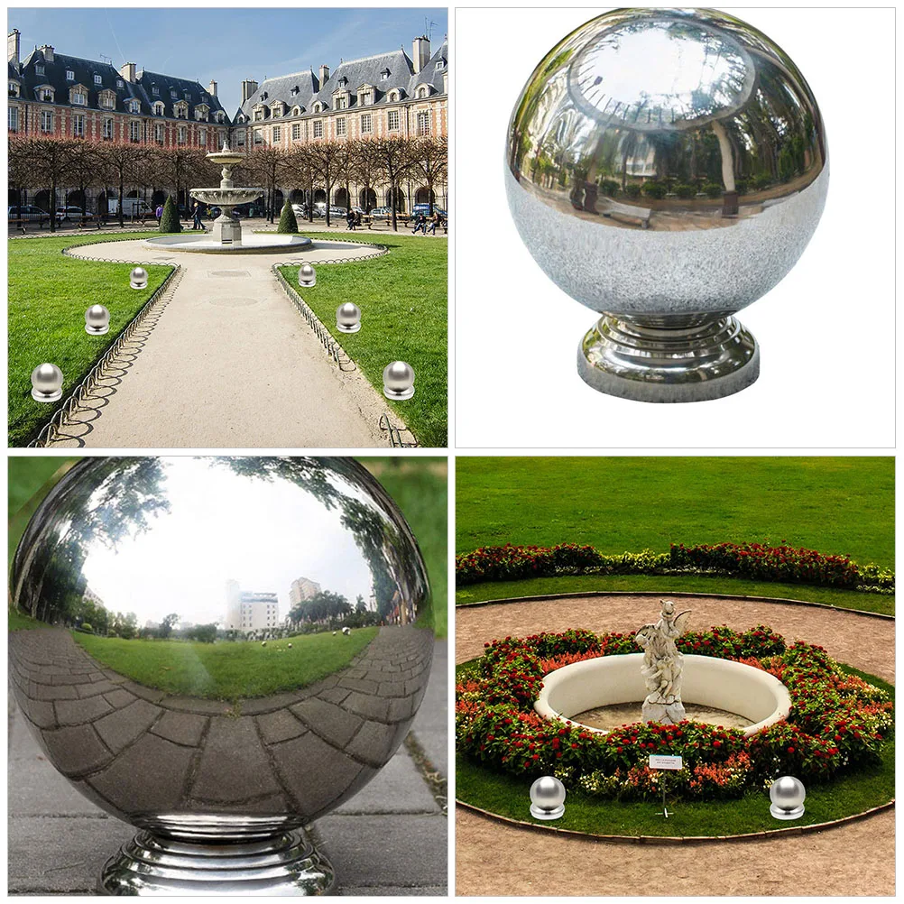 

Stainless Steel Gazing Ball Stand Outdoor Garden Decorative Display Holder Durable Metal Base For Globe Sphere Ornament