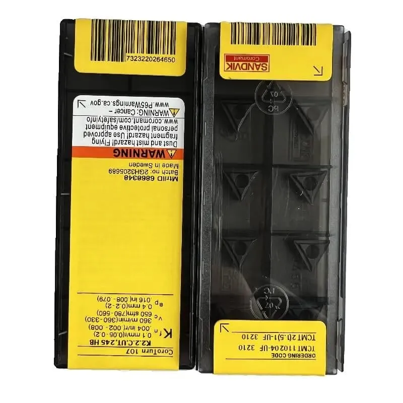 

Original SANDVIK / TCMT110204-UF 3210 / Hard alloy CNC Blade 10 Pcs
