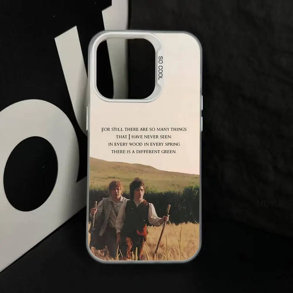 حافظة هاتف H-Hobbit الرائعة لهاتف آيفون 16 15 14 13 12 11 Pro Max Plus غطاء خلفي فضي مقاوم للصدمات #6