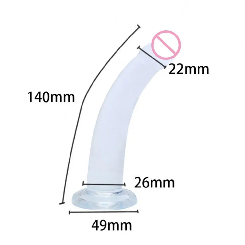 Transparent Dildo Suction Cup Unisex Gay Safe Sensual Dildo G Spot Artificial Penis Stimulation Solo Play Dildo Couple Sex Toys