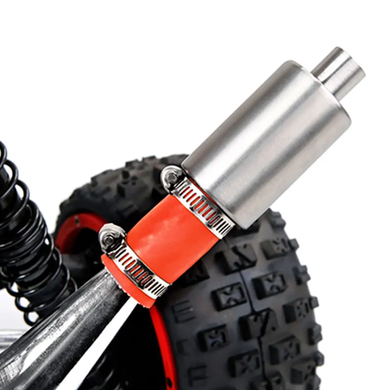 Ruofan Baja 5B سيارة التحكم عن بعد Gen 2 ماسورة عادم من الفولاذ المقاوم للصدأ، كاتم صوت، 95303