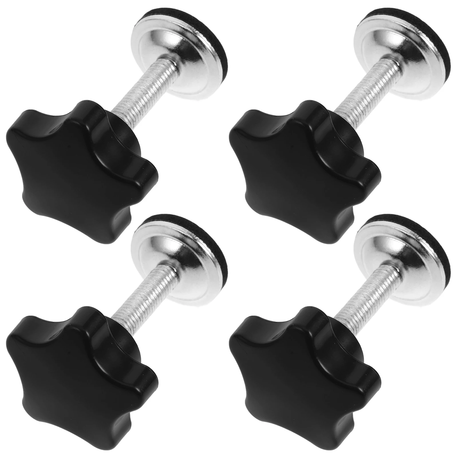 

4pcs Hand Knob Tightening Screw M8X35 Thread Clamping Screw Knob Adjustable Pressure Metal Thumb Screws For Mini Vise Machine