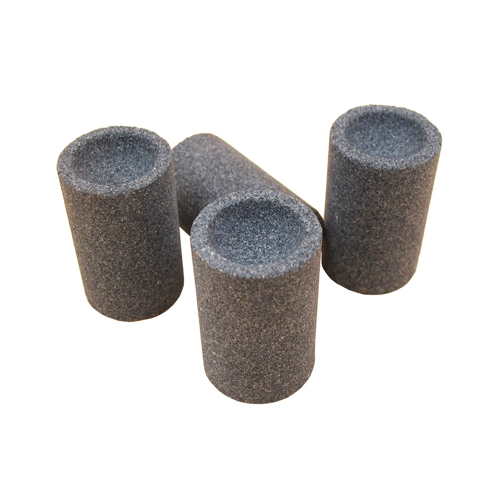

4PCS Black Sharpening Stone for Steel Tip Points Round Sharpener Fine Particles Maintain Needle Finish Reduce Bounce