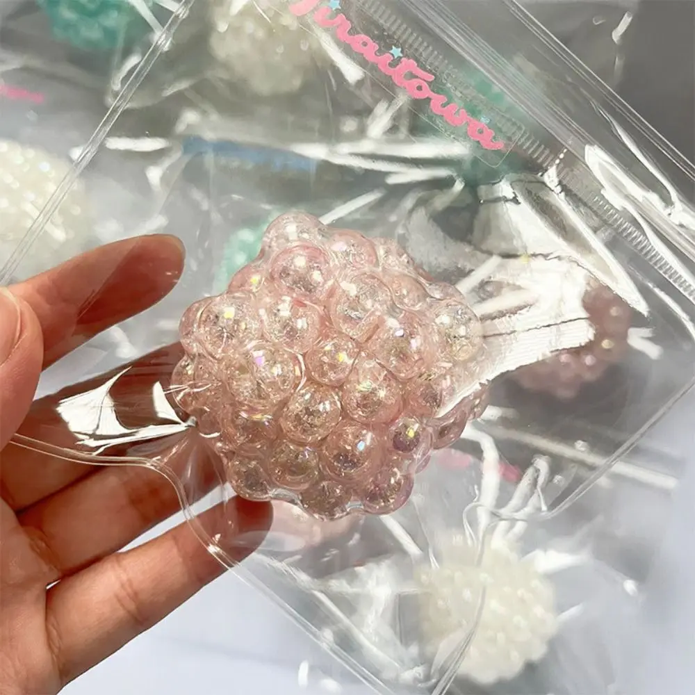 Chaîne de disque de perles, Simulation de perles collantes à montée lente, jouet de perles élastiques à rebond lent, perles colorées créatives à presser