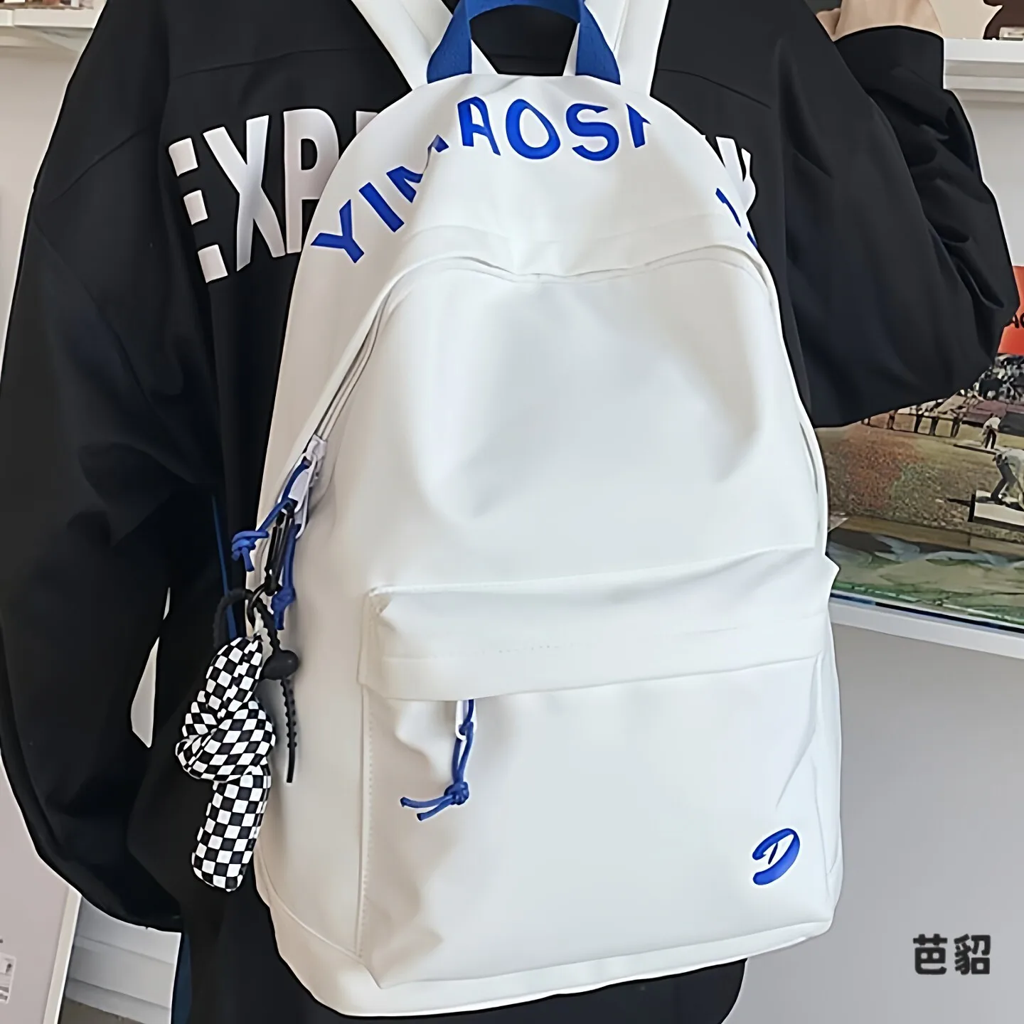 Casual Large Capacity Men's Backpack British Style Dual-Shoulder Bag for High School And College Students Teenagers Unisex