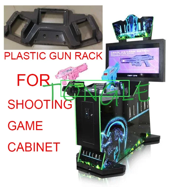 Arcade Video Shooting Game Machine, Gun Rack, Plastic Panel, ALIENS, Paradise Simulator, 3 in 1, Ultra Firepower Parts, 1 Pc