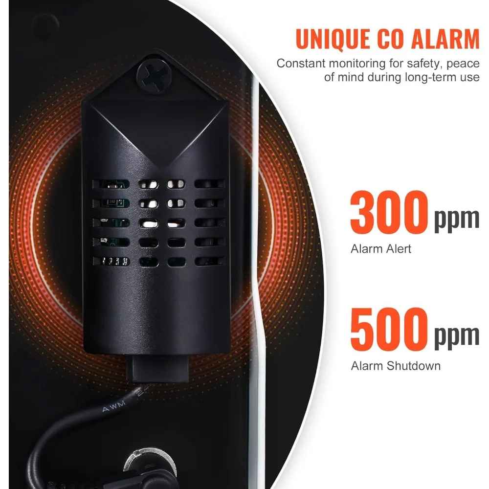 سخان ديزل Happybuy 8KW، سخان هواء ديزل عالمي 12 فولت/24 فولت، يتميز بتحكم تطبيق بلوتوث، وجهاز تحكم عن بعد وشاشة عرض