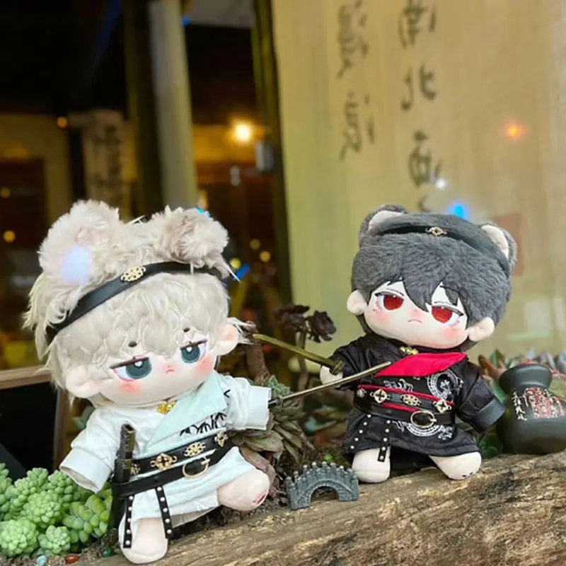 

Плюшевая игрушка 20 см, костюм куклы, косплей, костюм героя, черный ремень, ранний сезон, подарок на день рождения для маленьких мальчиков и девочек