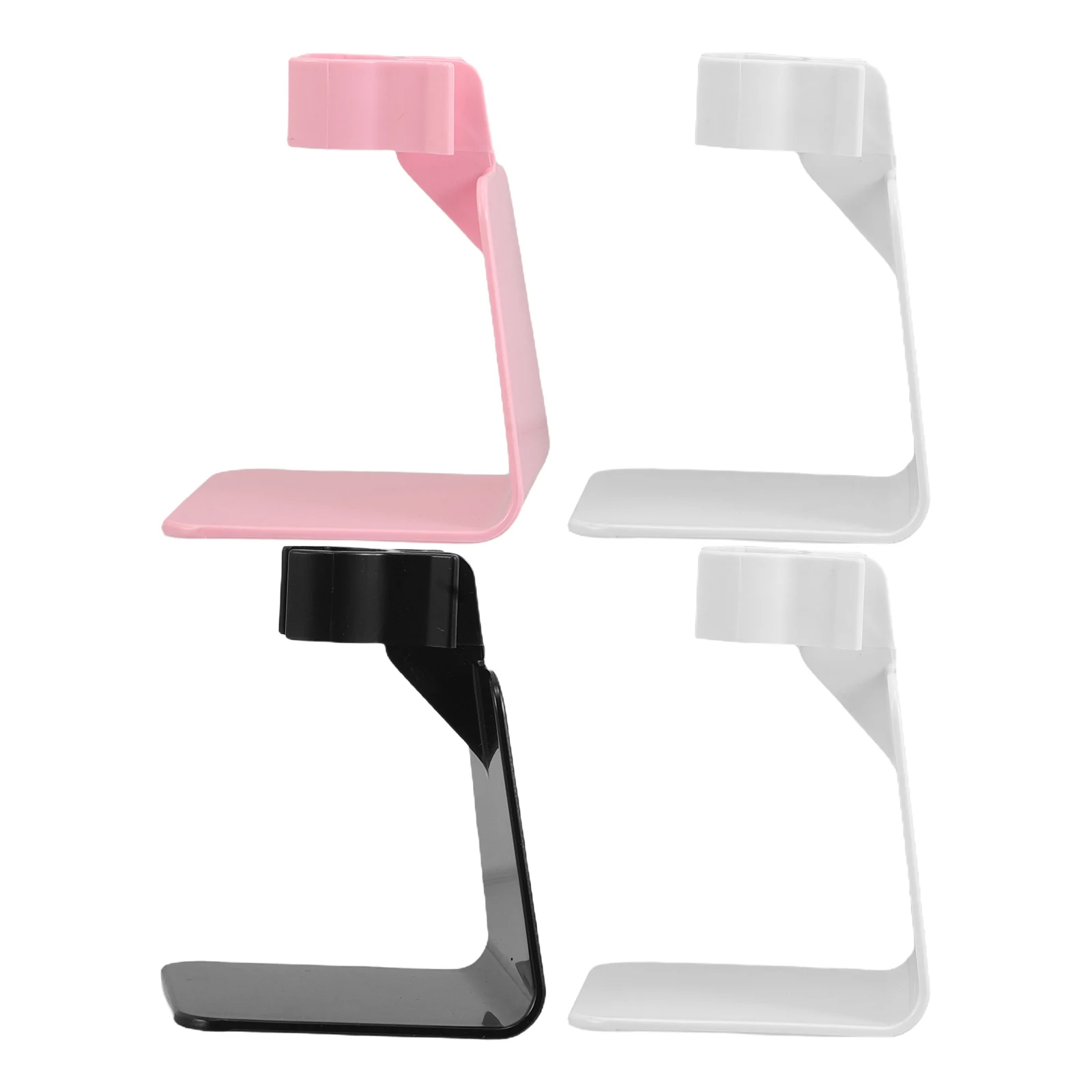 

4pcs Nail Lamp Stand Handheld UV Drying Rack Mini Portable LED Plastic Holder Black White Pink Gel Dryer Manicure Tools Nail