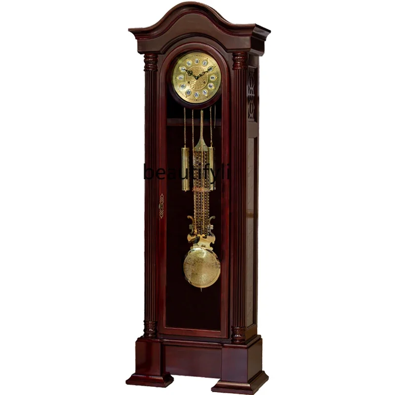 

Floor clock living room home new Chinese retro European Polaris old vertical pendulum clock