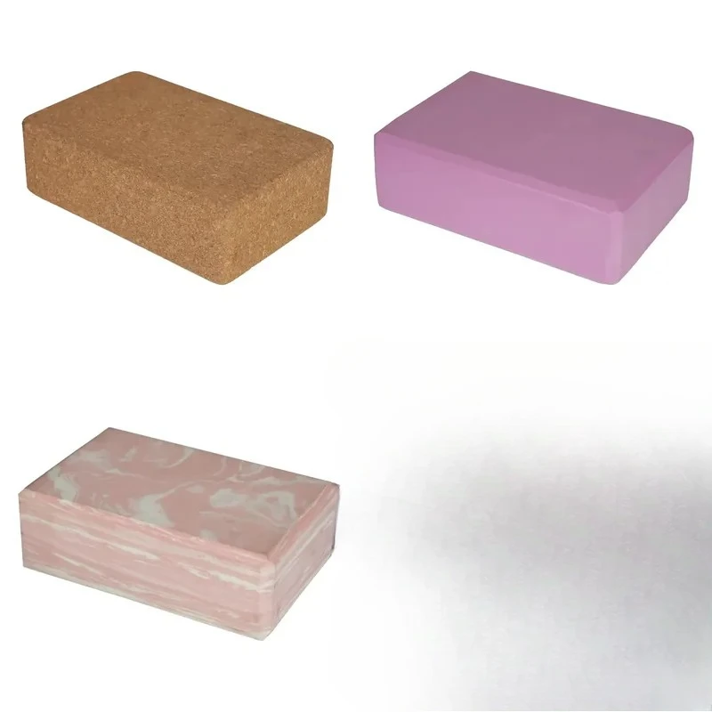 for Eco Recycled Organic Cork Yoga Brick 23x15x7.6cm Wooden Fitness Block Low MOQ