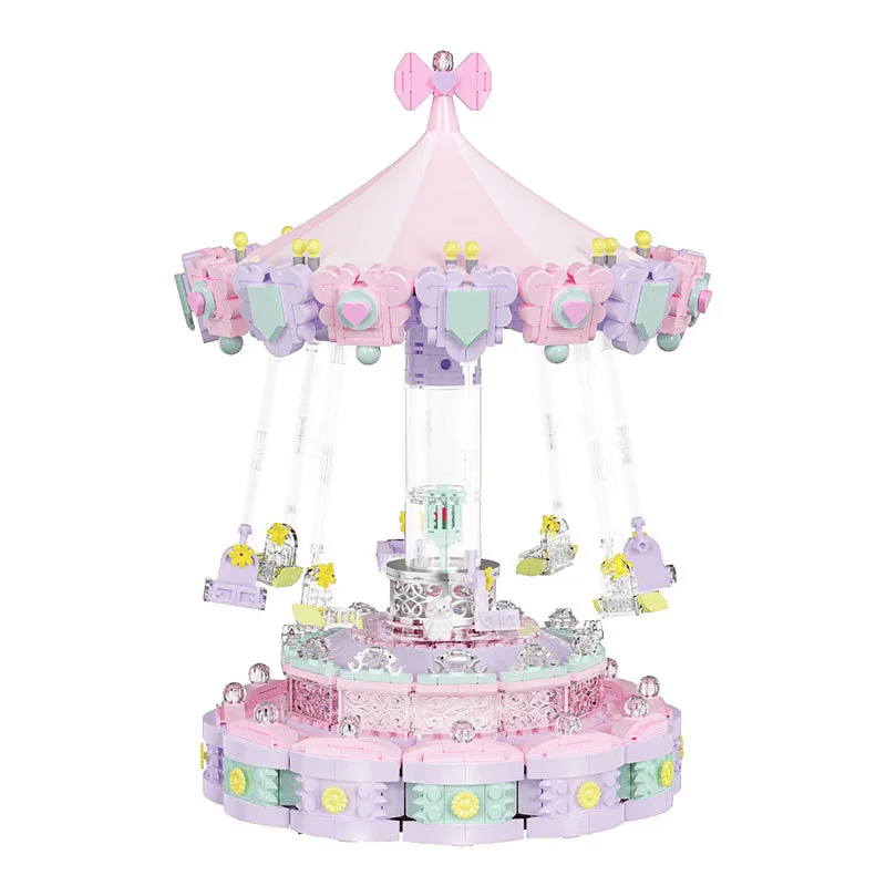 

Adults Micro Music Box Assembly Bricks Constructor Set Flowers Particle Building Blocks Toy for Children Diy Set for Kids Gifts