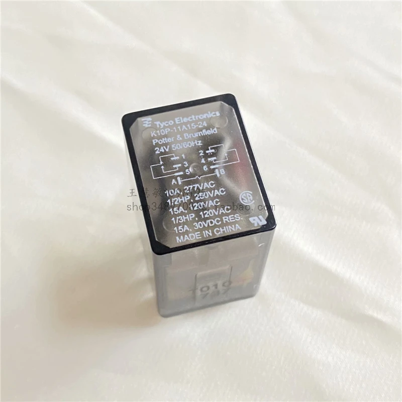 K10P-11A15-24 |   4-1393144-1 TE تتابع سكين مزدوج رمي مزدوج 15A 24V تايكو أصلي