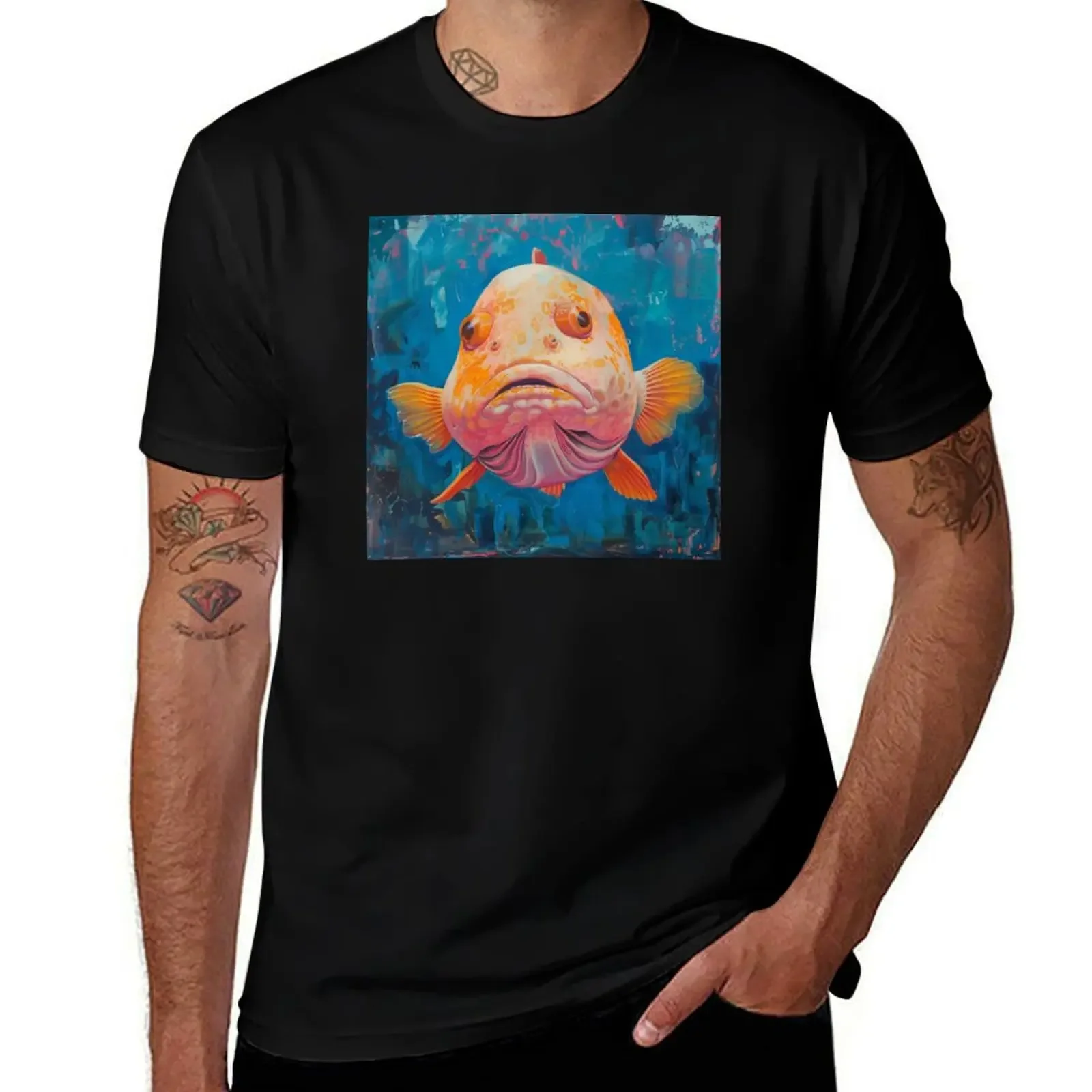 Ugly Fish - Weird Marine Life T-Shirt anime tshirt vintage t shirts summer clothes workout shirts for men