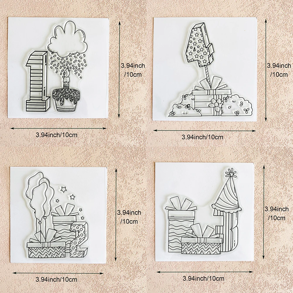 Geburtstags-Stempel/Siegel für DIY-Scrapbooking, Kartenherstellung, Album, dekoratives Siegel, Basteln