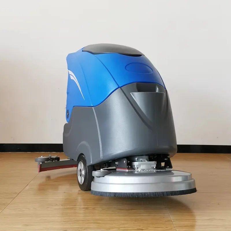 Commercial Hand Push Floor Scrubber High Efficiency Cleaning Machine for Warehouse