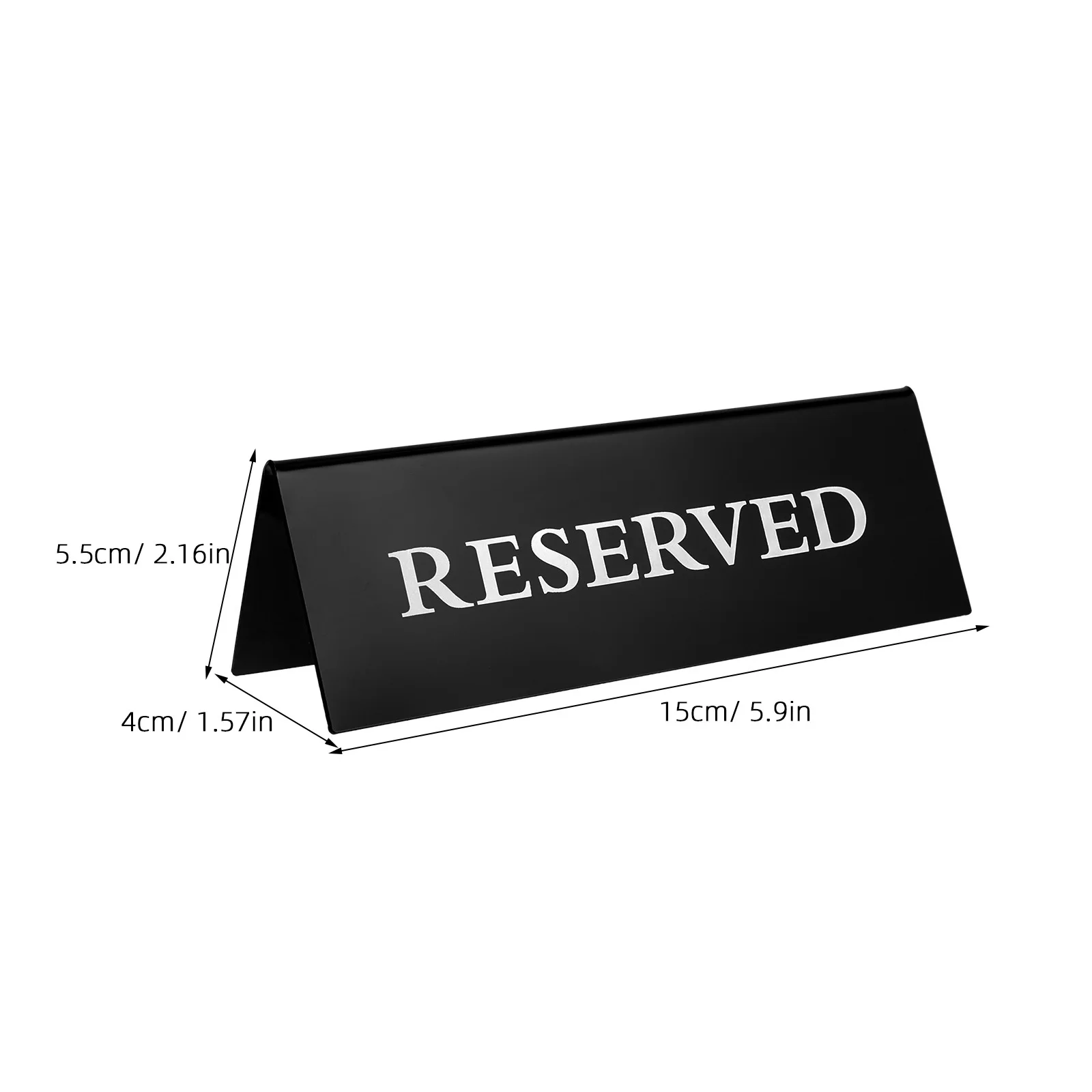 

6pcs Set of 6 Dining Room Table Reserved Sign Restaurant Signs for Weddings Black Seating