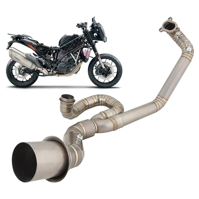 

Motorcycle Exhaust Titanium Alloy Systems For 1290 Super Adventure R S 2021 - 2024 Front Link Pipe Connect Original Muffler