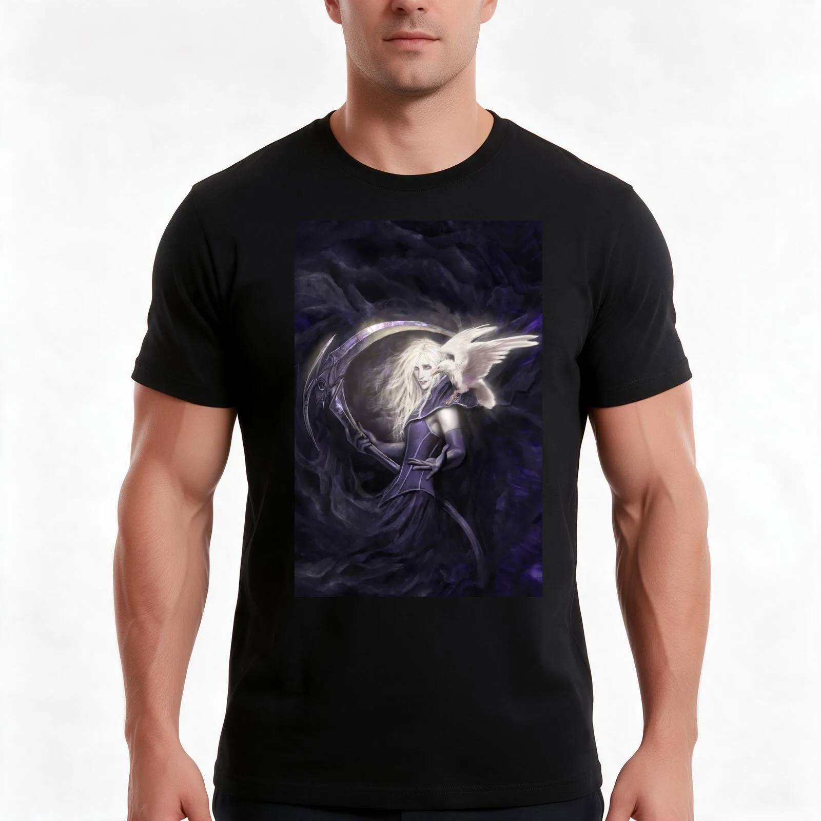 death vigil, bernie T-Shirt, Summer Casual Cotton Tee, Oversized Streetwear Tops, Vintage Graphic Print, Loose Fit Short Sleeve