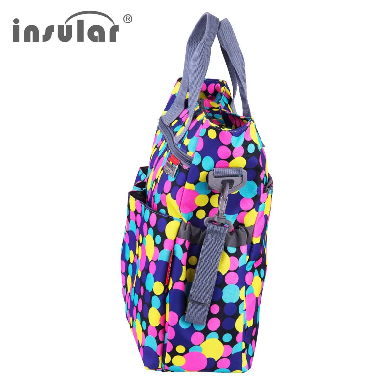 Insular Fashion Baby Diaper Bag Mother Nappy Bags Waterproof Diaper Organizer Changing Bag Multifunctional Mommy Stroller Bag