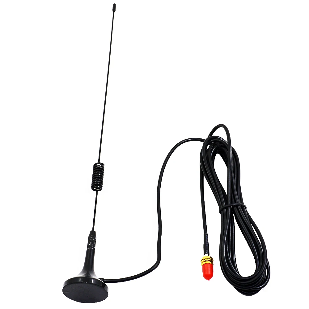 Antena de carro de banda dupla magnética, SMA-fêmea, Baofeng UV-5R, UV-82, UV-9R, UV-9R, Walkie Talkie, UT-106UV