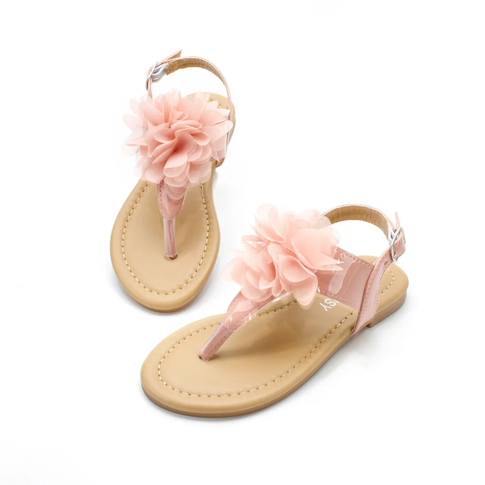 Girl Sandal 2023Summer New Fashion Clip Toe Girl Shoe Cool Princess Shoe Casual Versatile Child Sandal Beach Shoe Kid Shoe サンダル