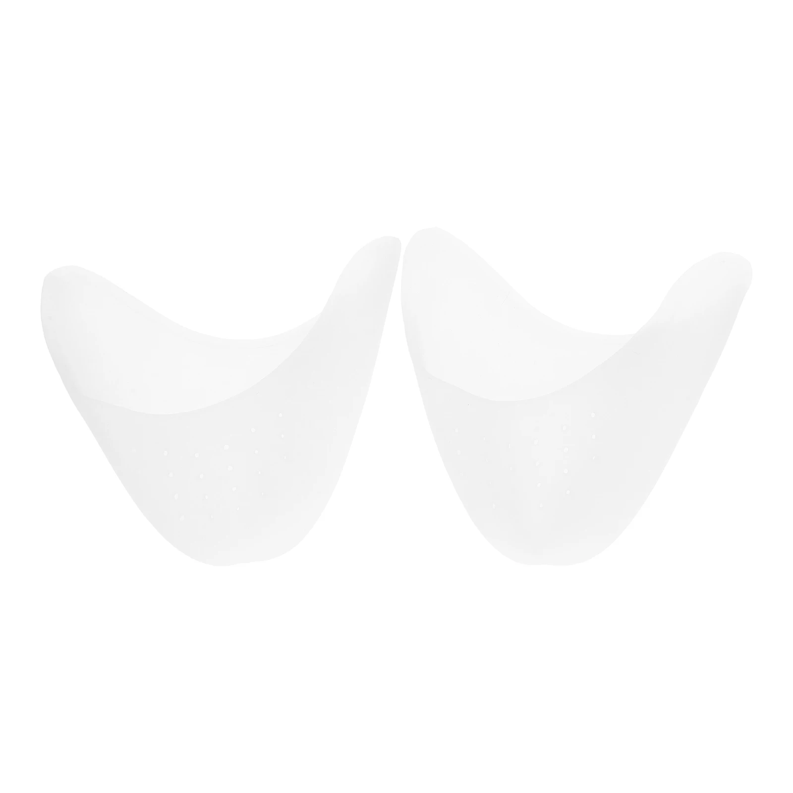 

White Silicone Gel Toe Pads with 20 Holes for Pointe Shoes Ballet Toe Protectors Soft Comfortable Pain Relief