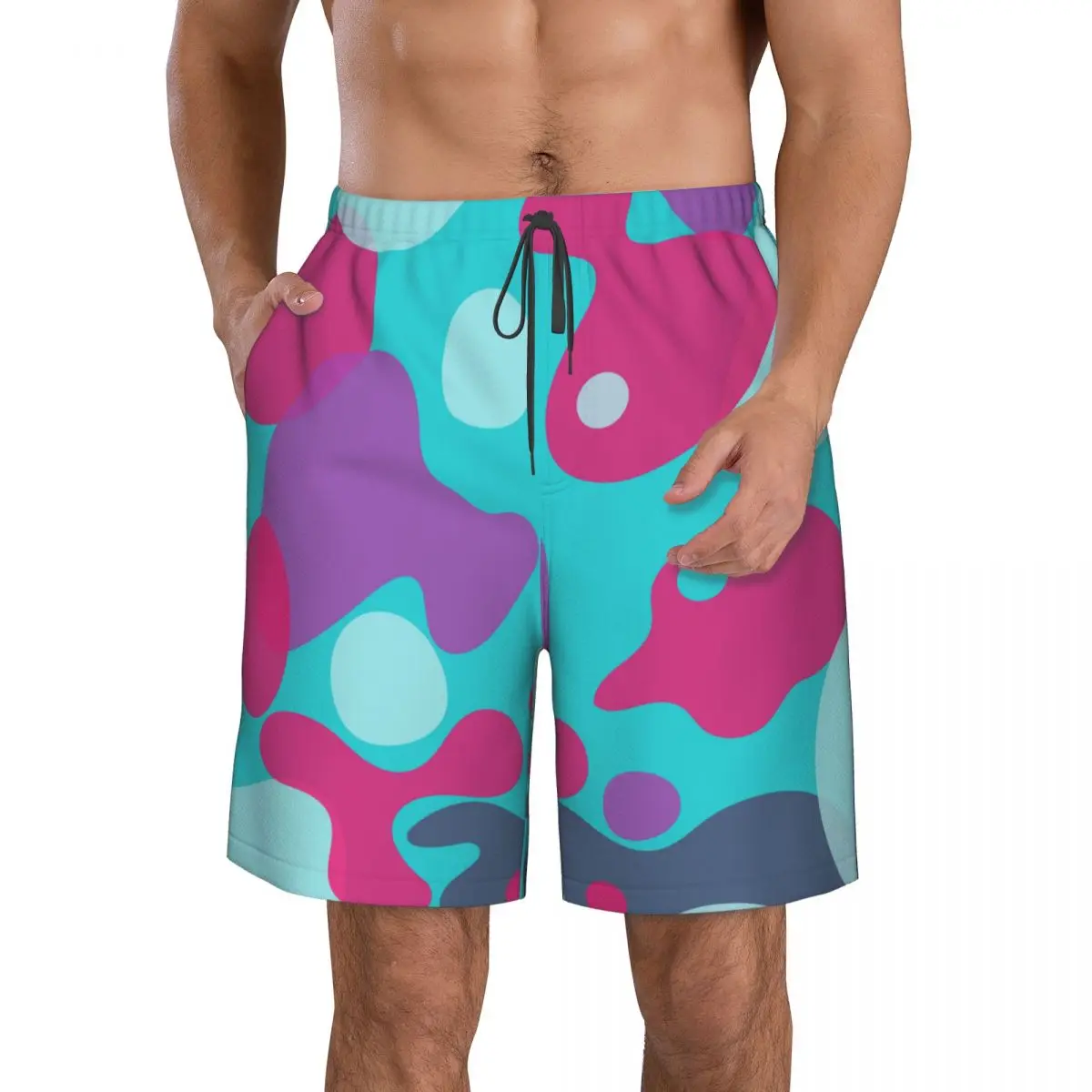 

Summer Men's Shorts Color 3d Printed Beach Pants Casual Trousers Sports Training Pants Home Pants Women Clothing Kid Clothes