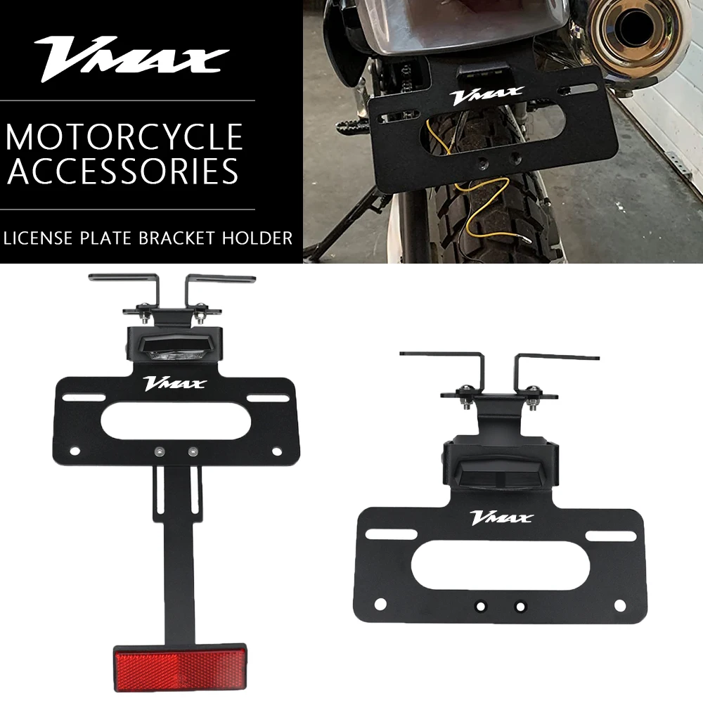 

Rear License Plate Holder Bracket Tail Tidy Fender Eliminator For yamaha VMAX1200 VMAX1700 VMAX300 V MAX VMAX V-MAX 1200 1700