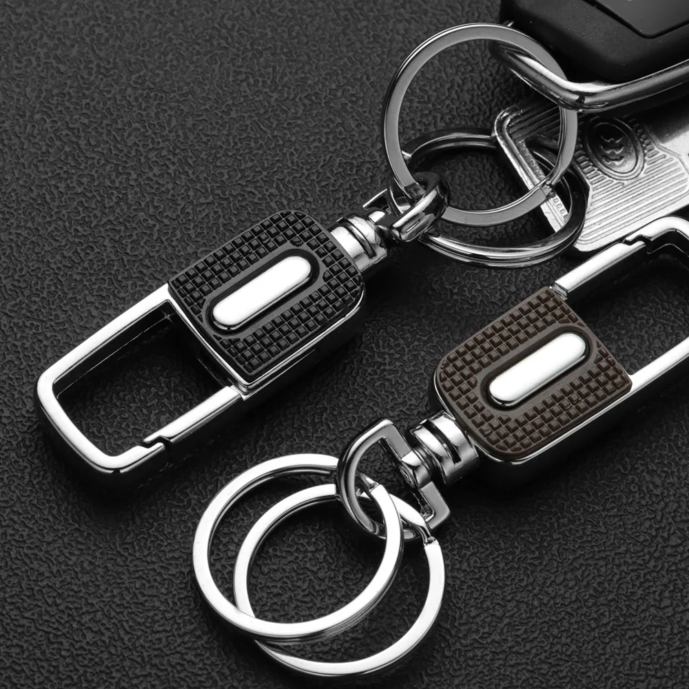 Fashion Metal Keychain Waist Car Luxury Key Chain Ring Holder Pendant  Men Women Waist Creative Gifts Simple Keyring K433