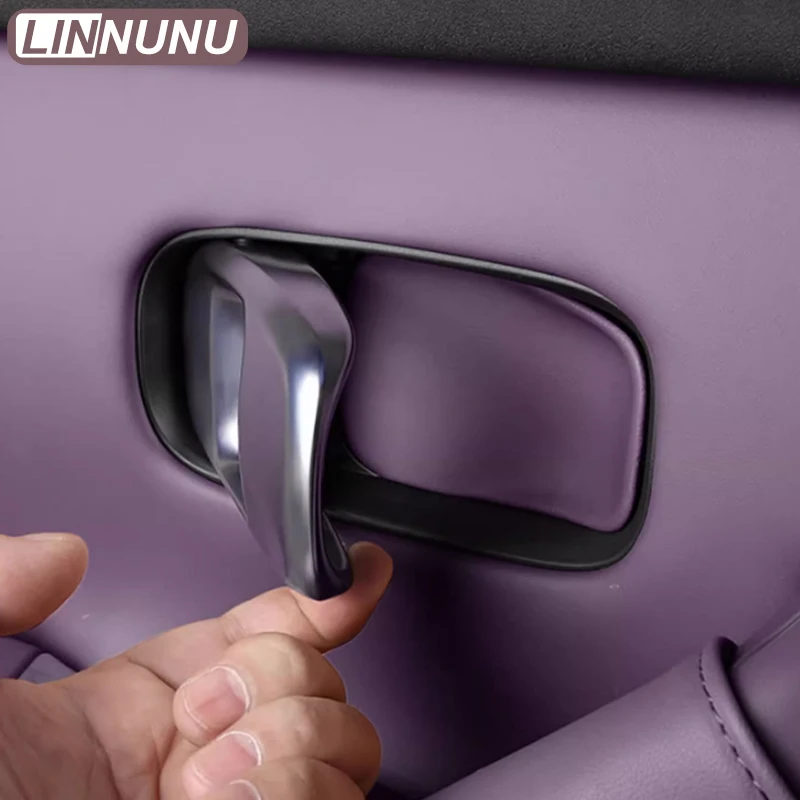 Linnunu Fit for Leapmotor C10 2025 2024 2026 Car Interior Door Handle Bowl Cover Decorative Sticker Automotive Interior Supplies