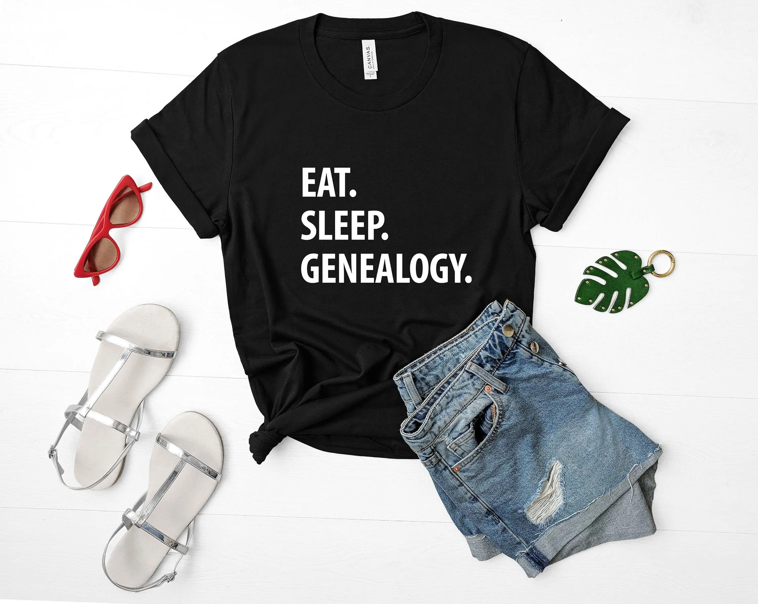 Genealogy T Shirt Eat Sleep S 1205