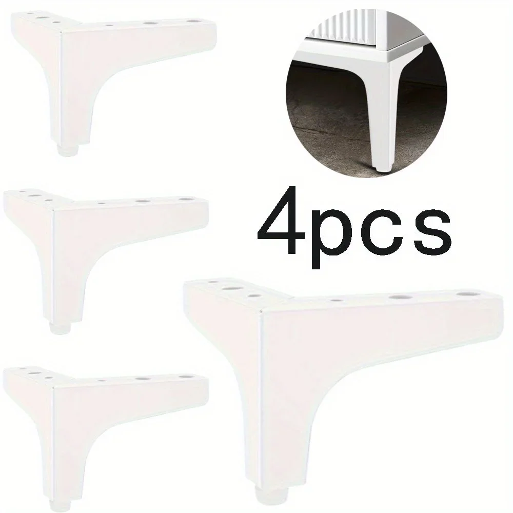 قدم أثاث معدني لخزانة الحمام ، أريكة ، طاولات بجانب السرير ، أرجل طاولة قهوة ، أرجل بديلة ، 10 أو 50 أو 4 أو #1