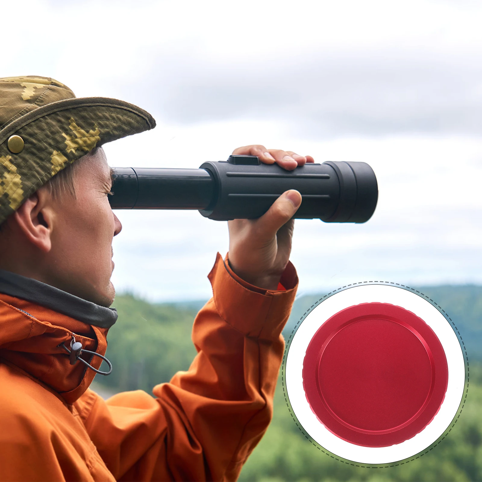 

Telescope Accessories Cover Industrial Eyepiece Cup Caps for Teleconverter Aluminum Alloy Relief Distance Optics