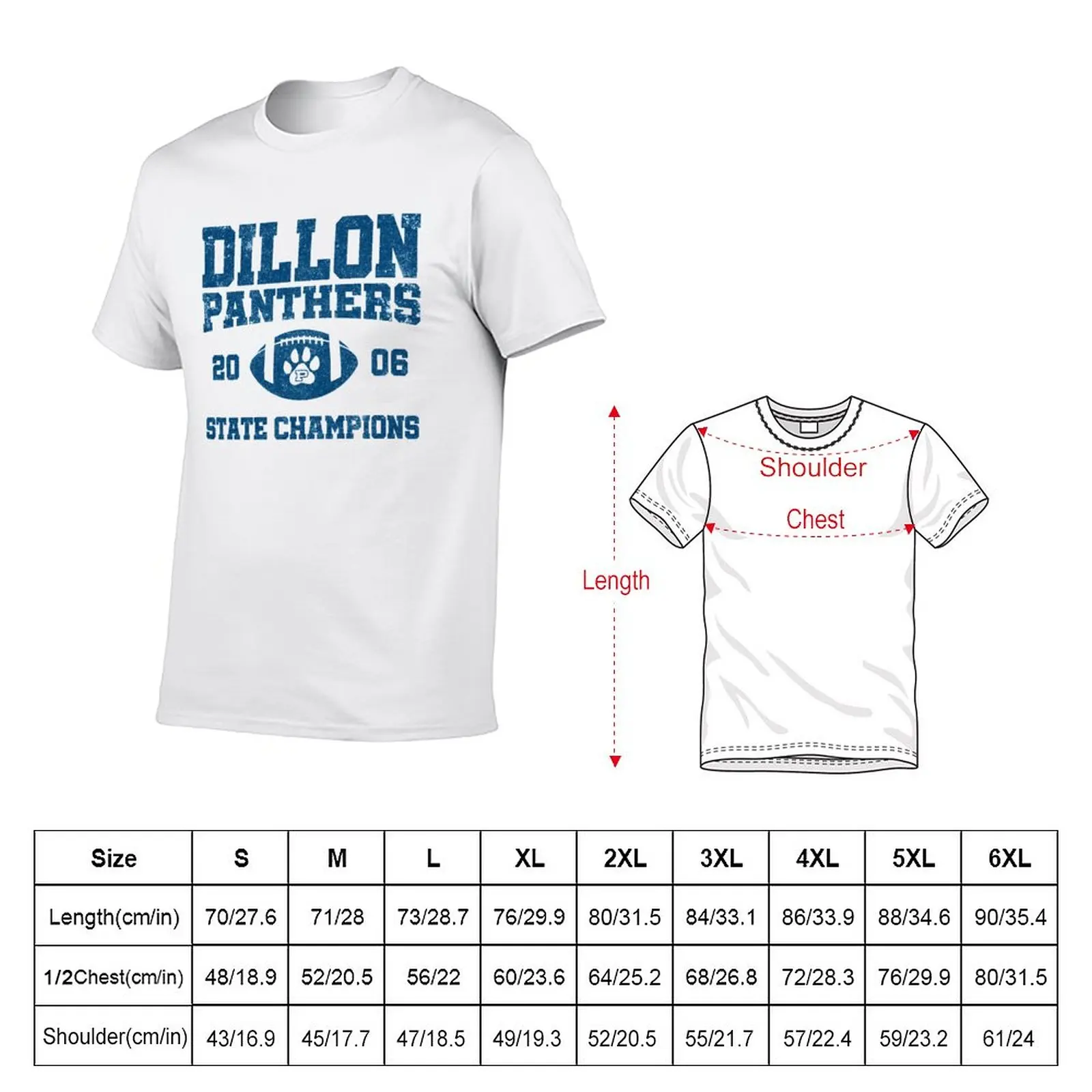 New Dillon High Panthers Football 2006 State Champions - FNL T-Shirt blank t shirts new edition t shirt t shirts for men graphic