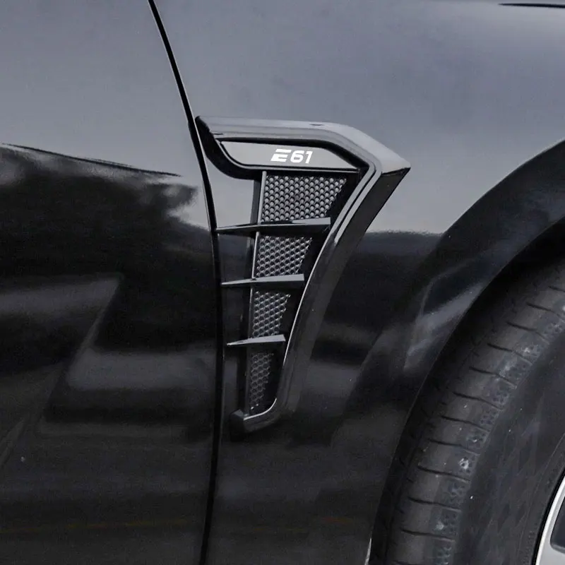

Carbon Black Car Fender Side Vents Air Flow Intake Hole Grille Sticker Cover For BMW E39 E46 E60 E61 E92 E93 Car accesorios