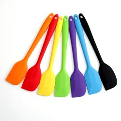 5/10PCS Silicone Spatulas Cream Spatula Cake Cream Scraper Baking Cake Tool Heat-resistant Seamless Integrated Design Scraper