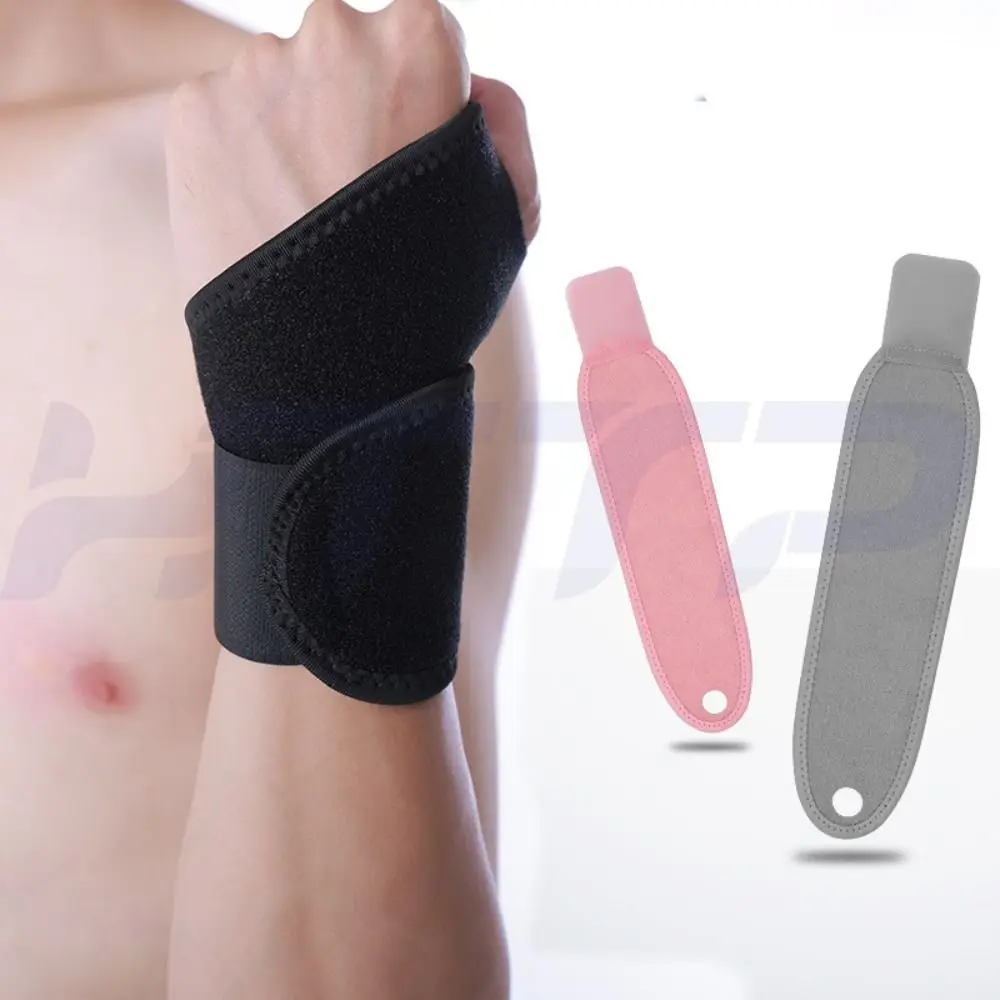 Nylon Spandex Adjustable Wristband Adjustable Anti Sprain Carpal Tunnel Brace Black Grey Pink Elastic Decompression