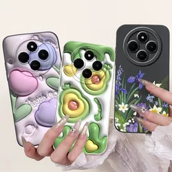 For Phone Case Xiaomi Redmi 14C Cover 2024 Popular Flower Soft Silicone Candy Painted Full Cover For Xiomi Redmi 14C 14 C Bumper