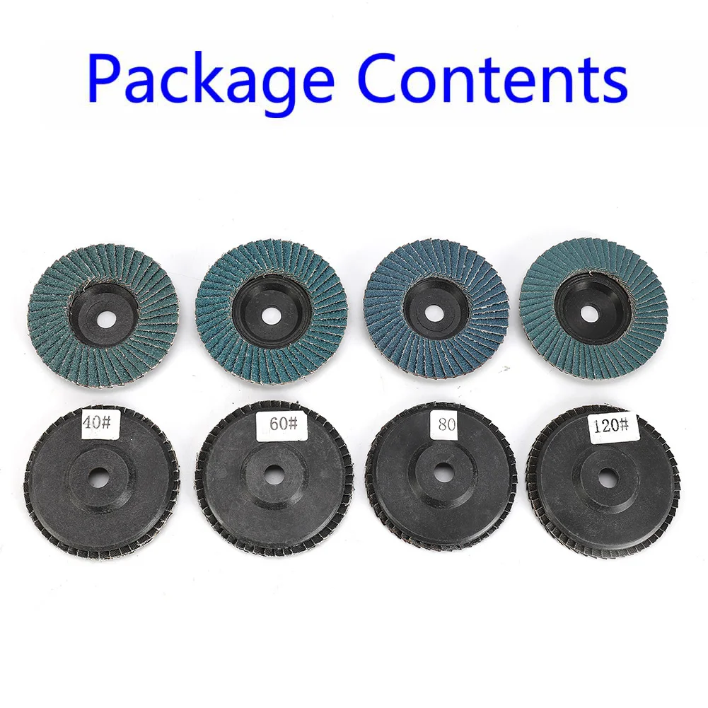 

Sanding Discs Grinding Wheels Tool Psrts Repalcement 3 Inch 75mm 8pcs Angle Grinder Parts Flap Discs Repalcement